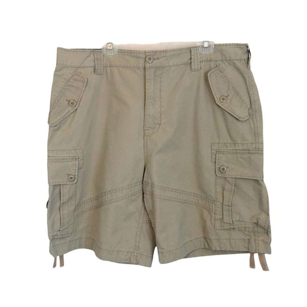 Vintage Midtown Mens 40 Heavy Duty Cargo  Shorts in Khaki Gray